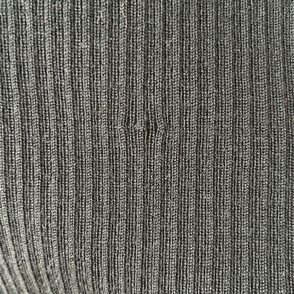 3/$20🌻Charter Club Black Wool Ribbed Henley V-Neck Sweater - Picture 16 of 16